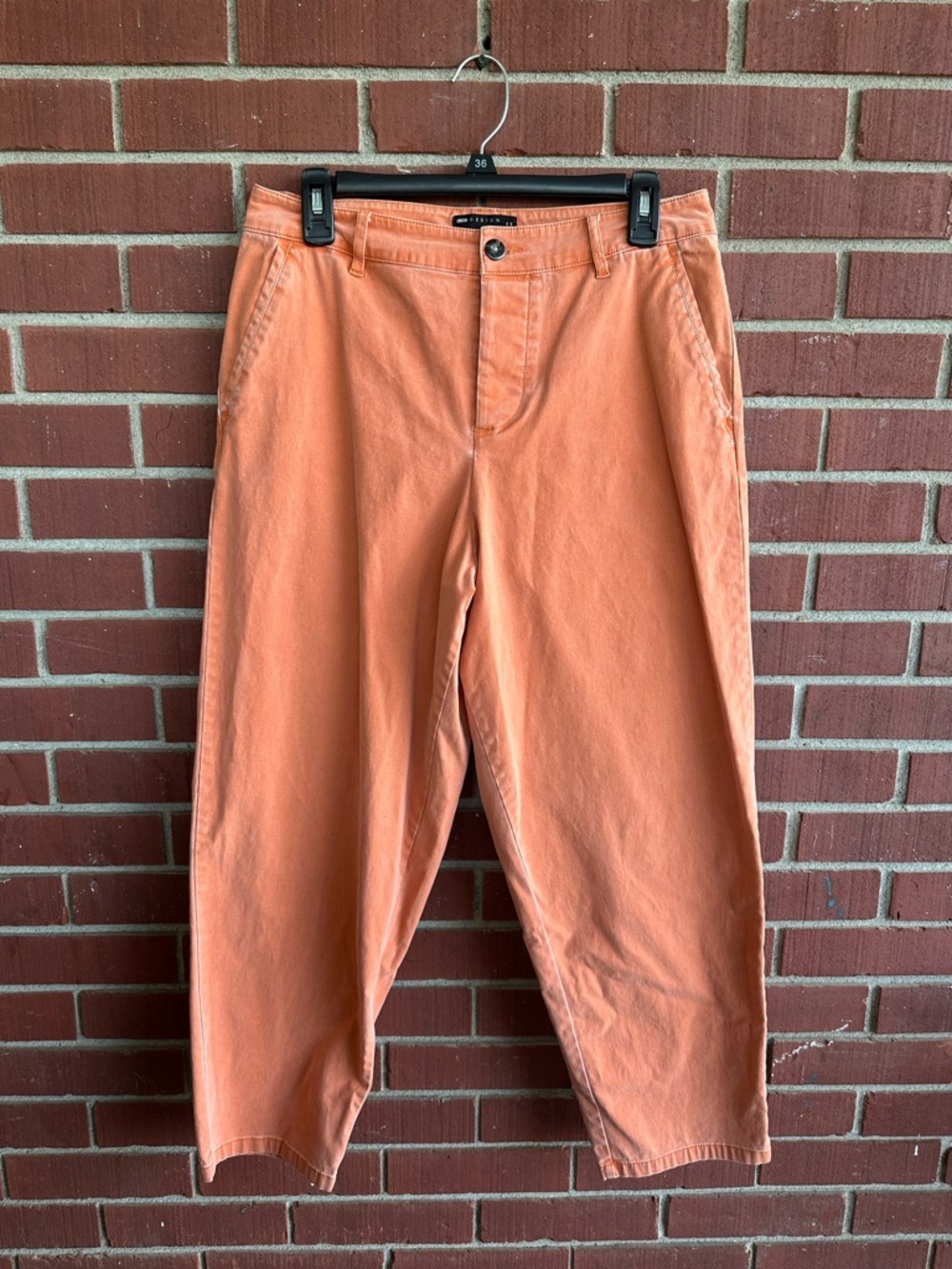 ASOS Peach-Orange Relaxed Chino Pants